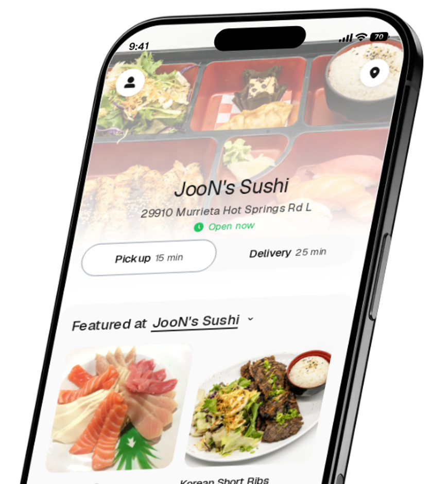 JooN's Sushi app preview